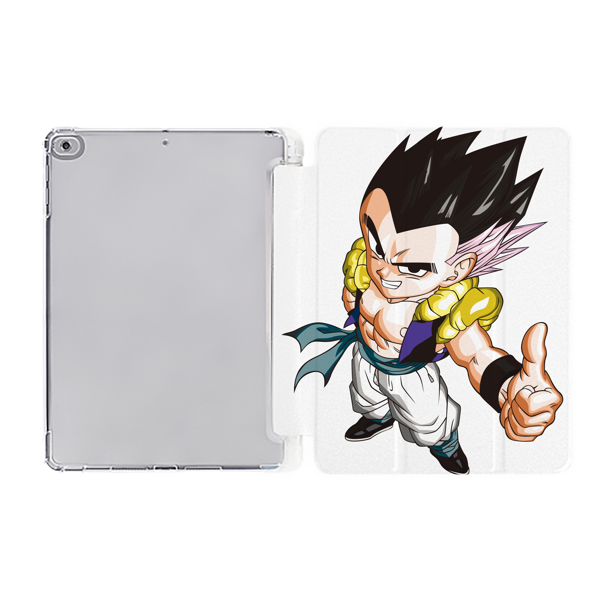 （画像用） ドラゴンボール ベジータ四世（Bejīta Yonsei）DRAGON BALL Vegeta IV IPad ケース ペン収納付き 三つ折りスタンド PUレザー×シリコン 対応機種9.5/10.5/10.9インチ